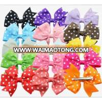 printting handmade ribbon bow hair clip