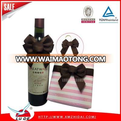 New design mini ribbon bow tie for bottle packing