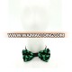 OEM Custom ST.Patrick's Day Design High Quality Wholesale Plaid Ribbon Bow Tie